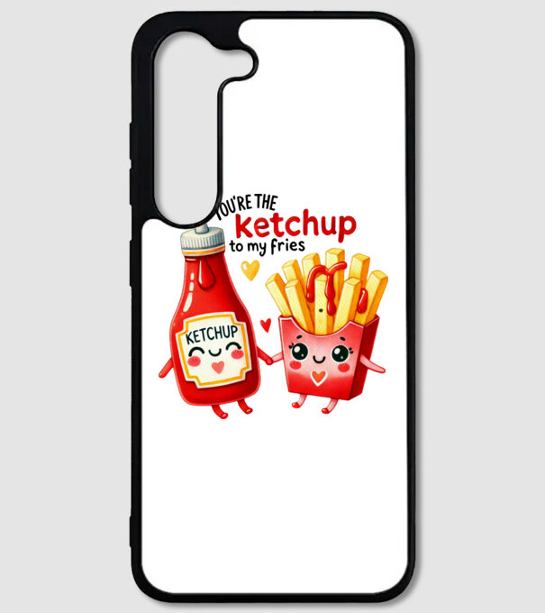 Ketchup to my Fries model alb pe tricou