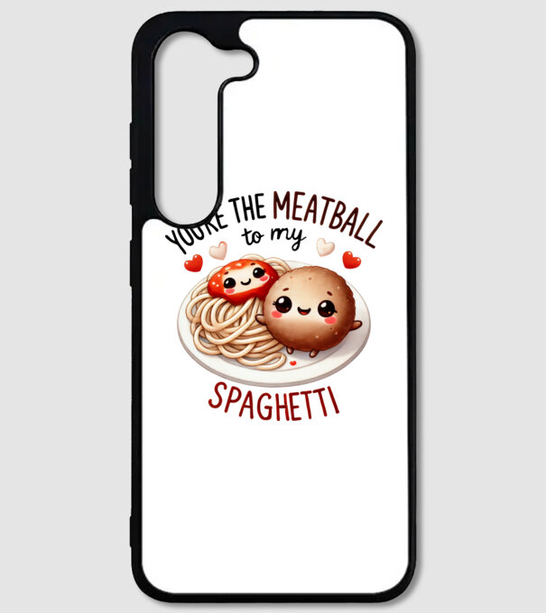 Meatball to my Spaghetti model alb pe tricou
