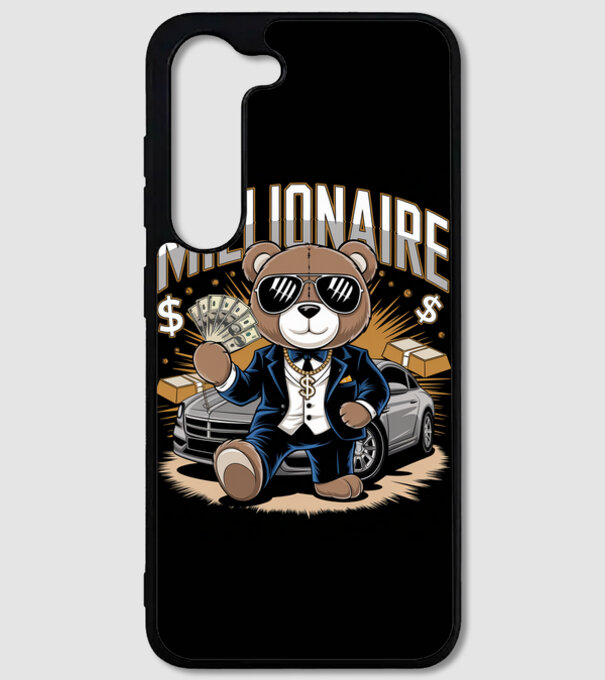 millionaire cool teddy model alb pe tricou