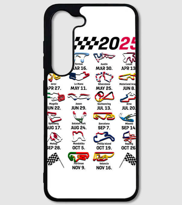 MOTOGP 25 CALENDAR alb model alb pe tricou