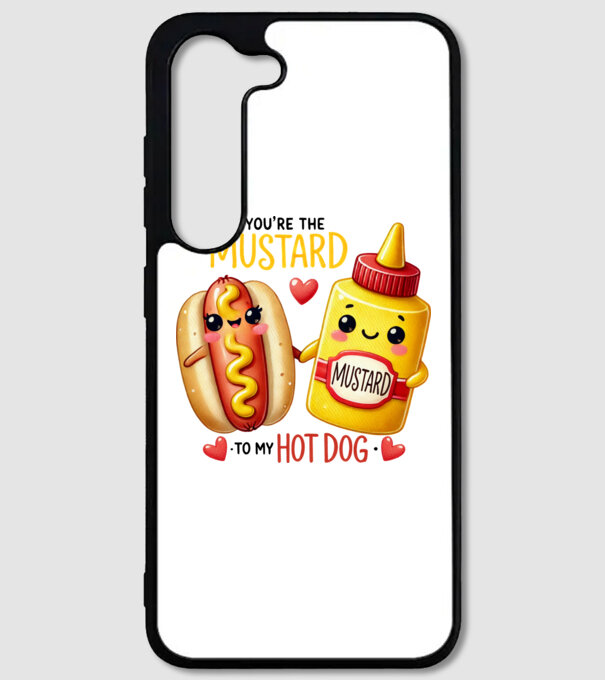 Mustard to my Hot Dog model alb pe tricou