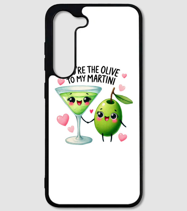 Olive to my Martini model alb pe tricou