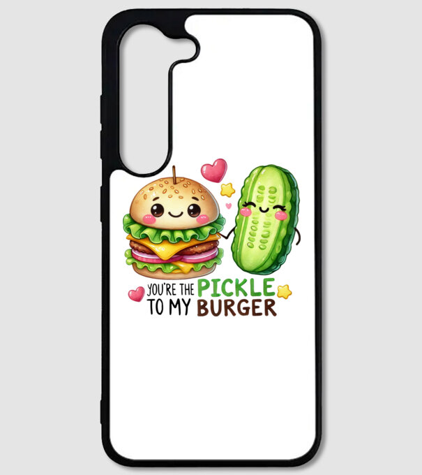 Pickle to my Burger model alb pe tricou