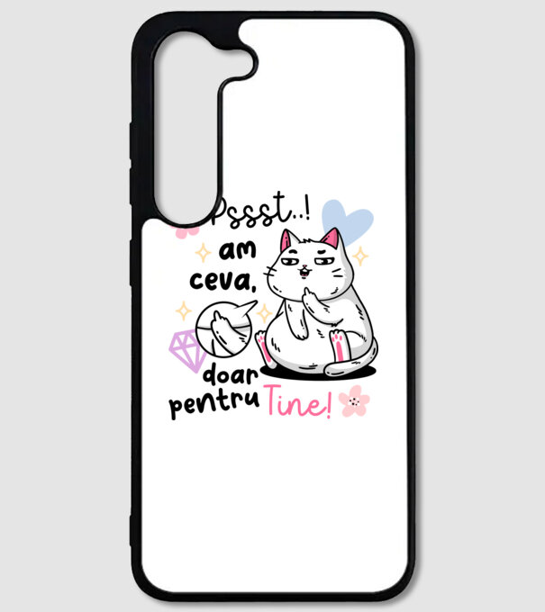 Pssst, am ceva doar pentru tine! model alb pe tricou