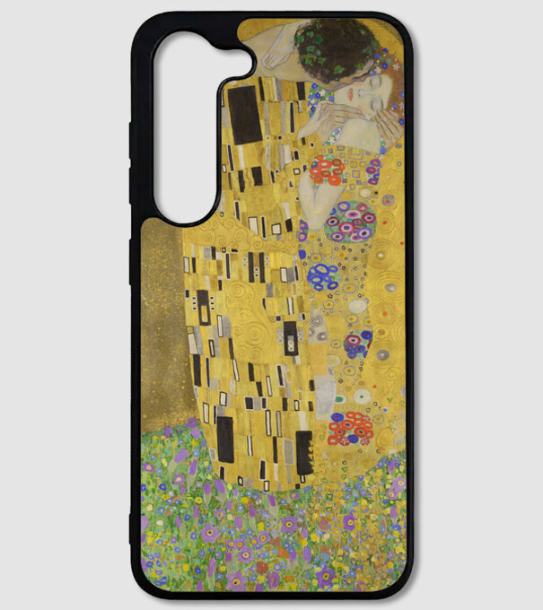 The kiss Gustav Klimt model alb pe tricou