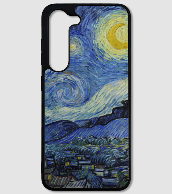 Van Gogh Starry night model alb pe tricou