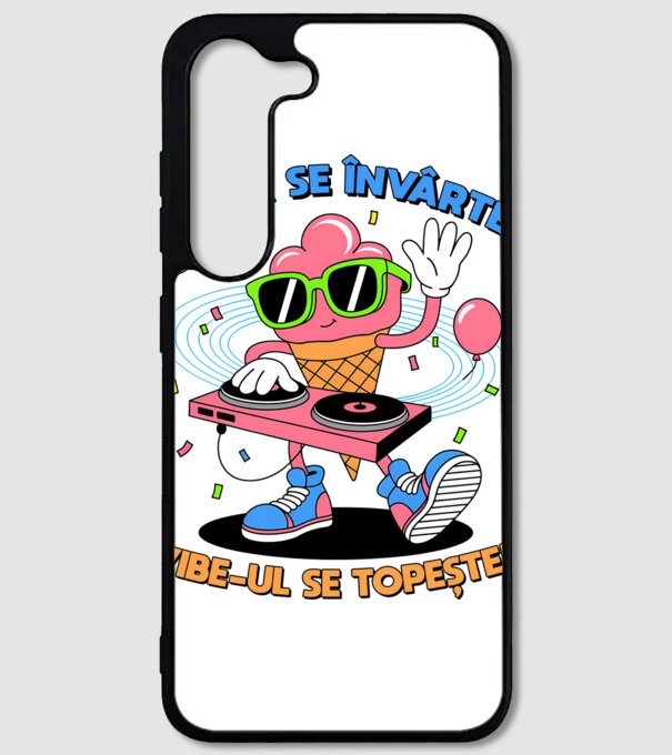 Vara se învârte model alb pe tricou