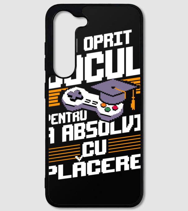 Am oprit jocul absolvent negru model negru pe tricou