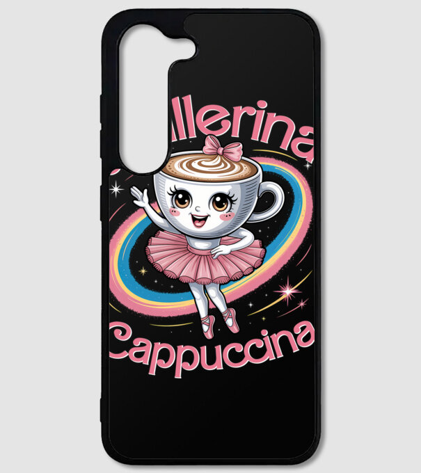 Ballerina Cappuccina model negru pe tricou