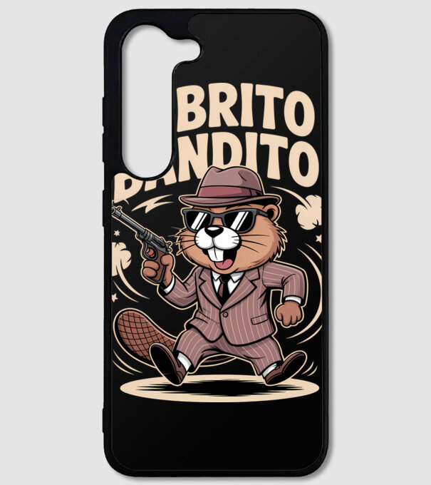 Bobrito Bandito model negru pe tricou