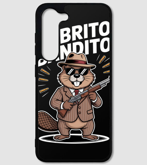 Bobrito Bandito model negru pe tricou
