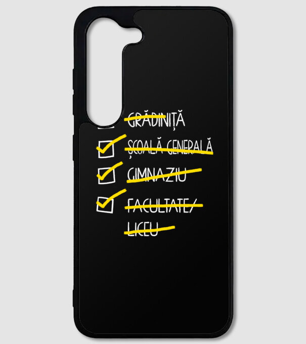 Cheklist educație - Facultate negru model negru pe tricou