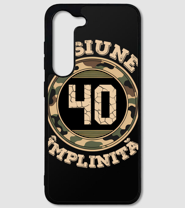Misiune împlinită 40 model negru pe tricou