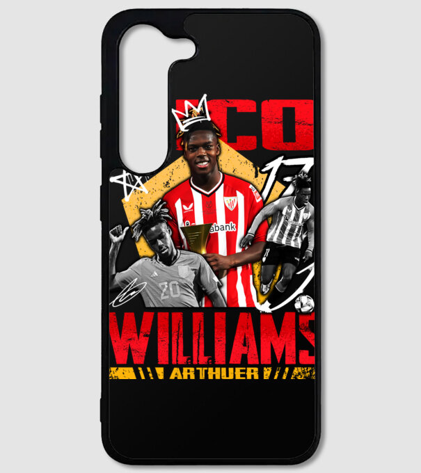 Nico Williams tribute model negru pe tricou