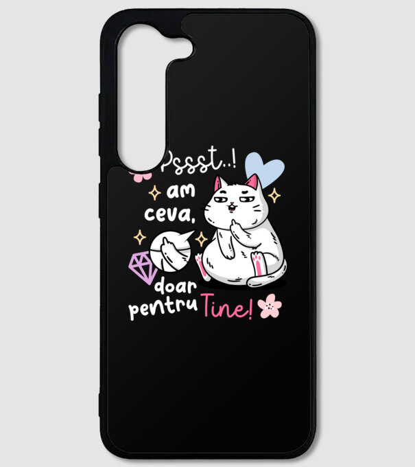 Pssst, am ceva doar pentru tine! model negru pe tricou