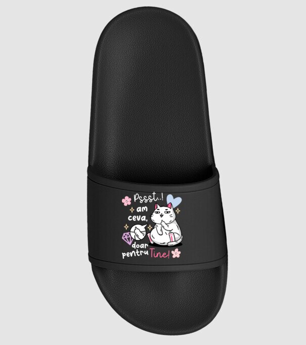 Pssst, am ceva doar pentru tine! model negru pe tricou