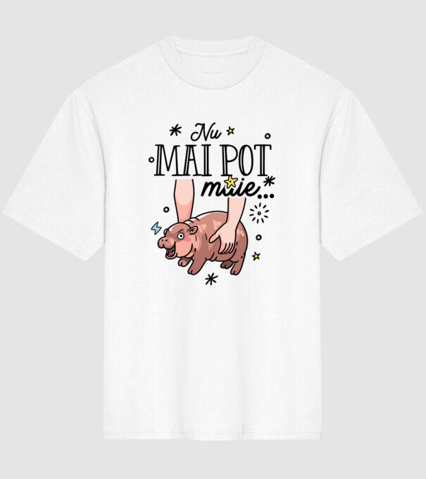 Nu mai pot muie... model alb pe tricou