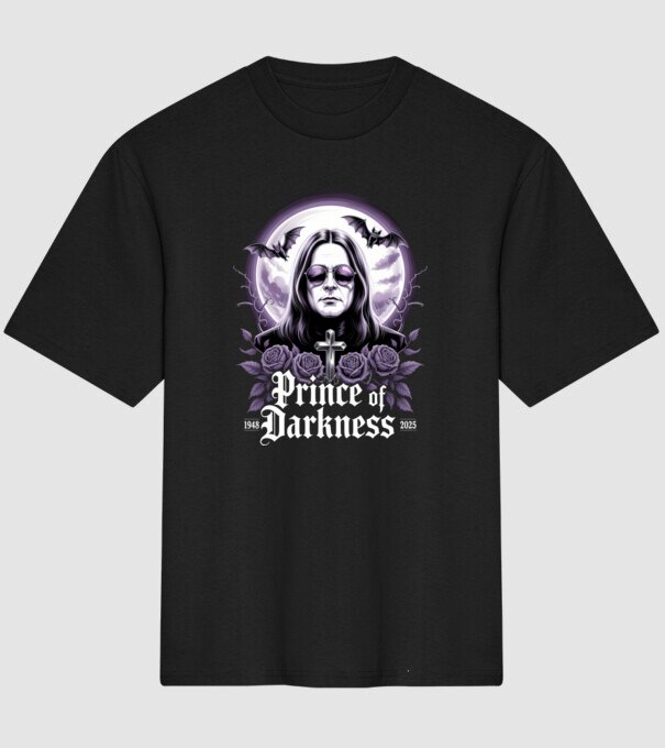 Prince of Darkness model negru pe tricou