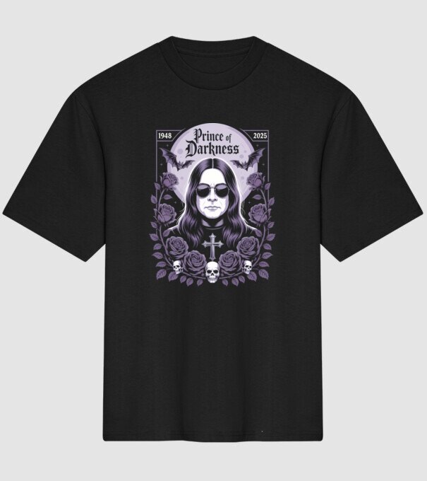 Prince of Darkness model negru pe tricou