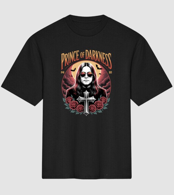 Prince of Darkness model negru pe tricou