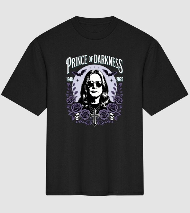 Prince of Darkness model negru pe tricou