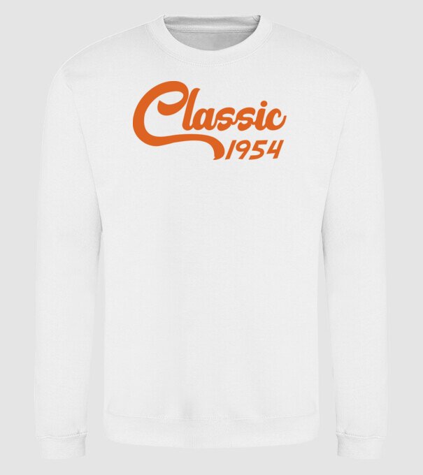 1954 Classic model alb pe tricou