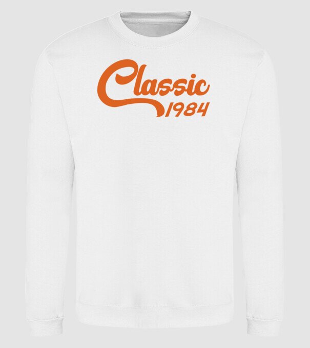 1984 Classic model alb pe tricou