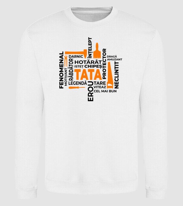Acronimele tatălui model alb pe tricou