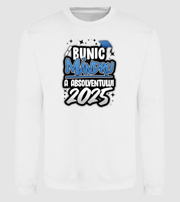 Bunic MÂNDRU a absolventului model alb pe tricou