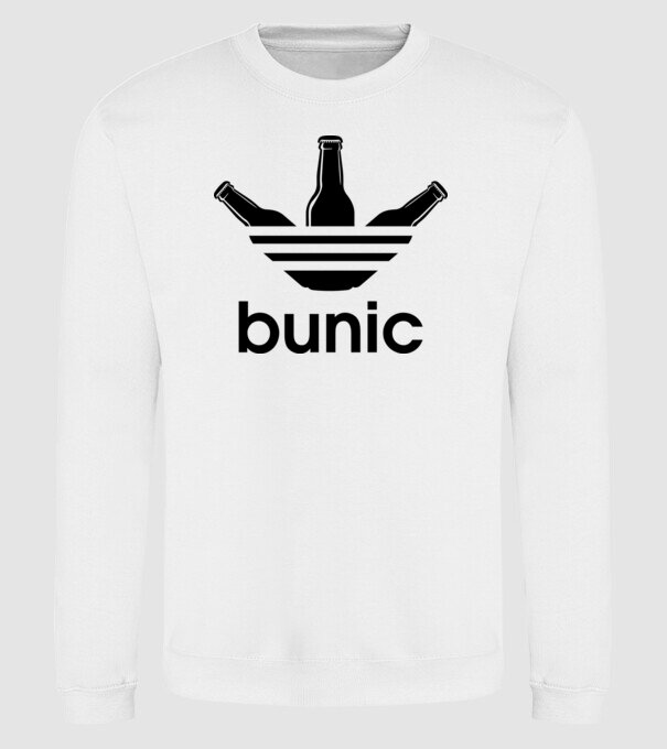 Bunicdidas model alb pe tricou