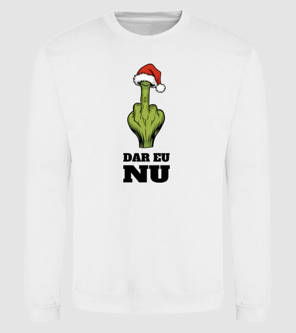 Dar eu NU alb model alb pe tricou