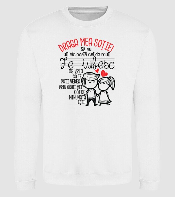 dragul meu soț javitott2411 model alb pe tricou