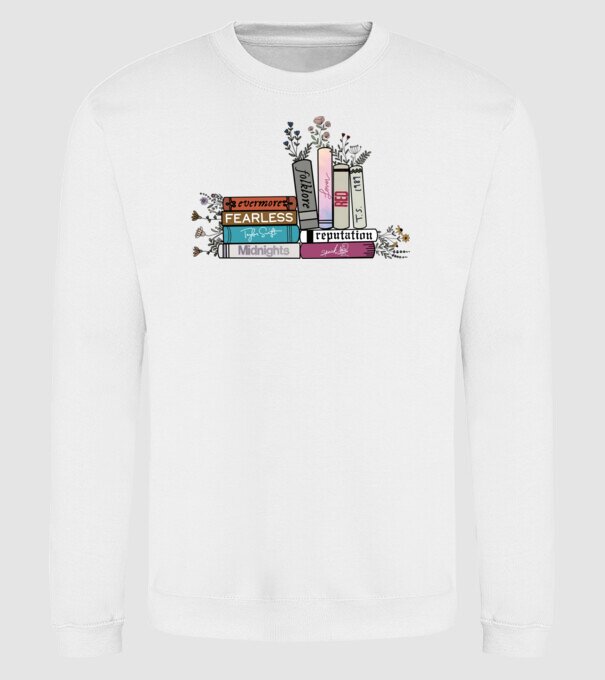 Eras tour books color 2 model alb pe tricou