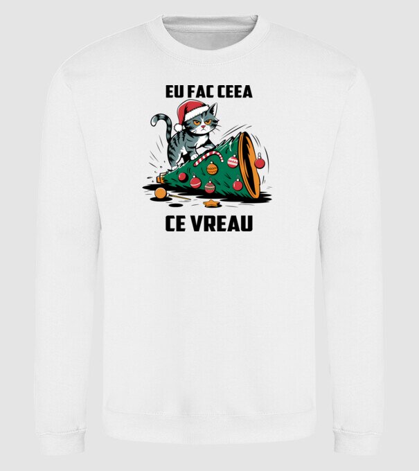 Eu fac ceea ce vreau Alb model alb pe tricou