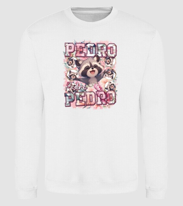 Girly Pedro model alb pe tricou