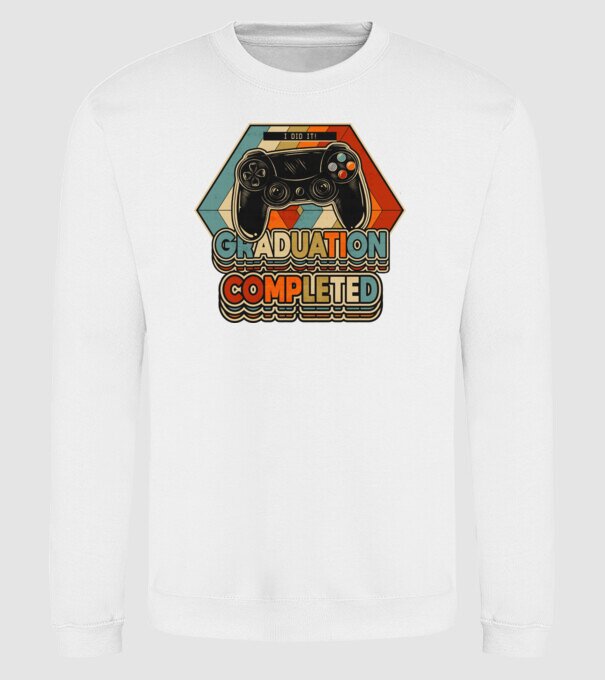 Graduation Completed model alb pe tricou