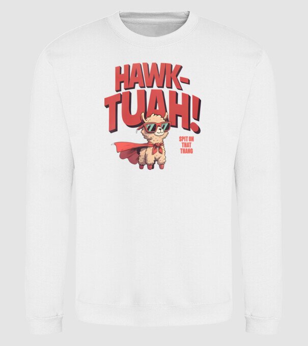 hawk tuah llama spit on that thang model alb pe tricou