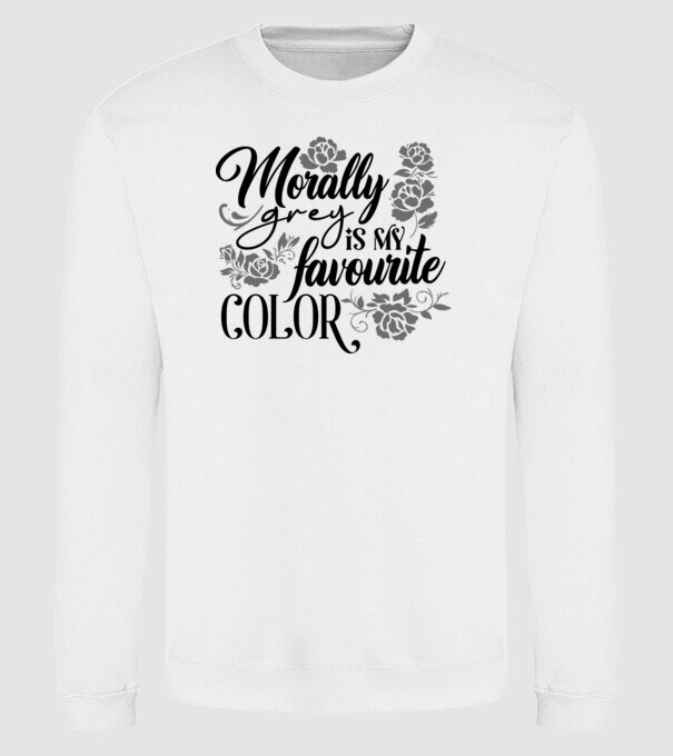 Moraly Gray is my favorite color model alb pe tricou