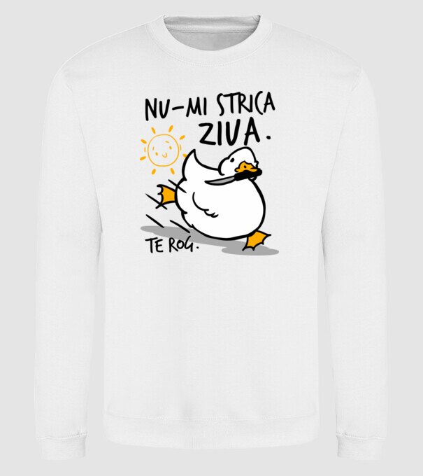 Nu-mi strica ziua. model alb pe tricou