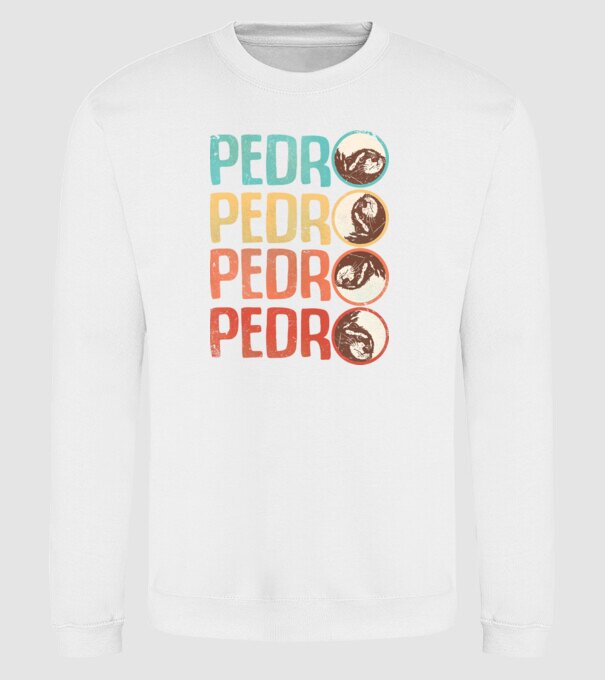 Pedro Pedro retro model alb pe tricou