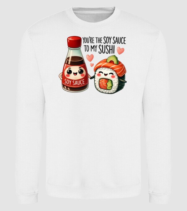 Soy Sauce to my Sushi model alb pe tricou