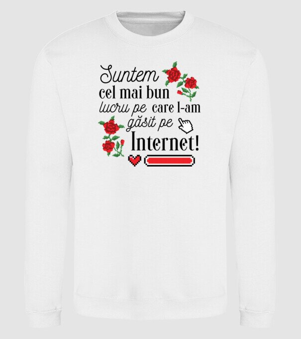 Suntem cel mai bun lucru pe care l-am găsit pe internet model alb pe tricou