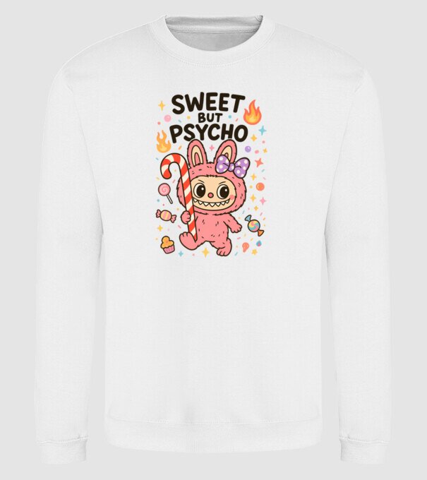 Sweet but psycho model alb pe tricou