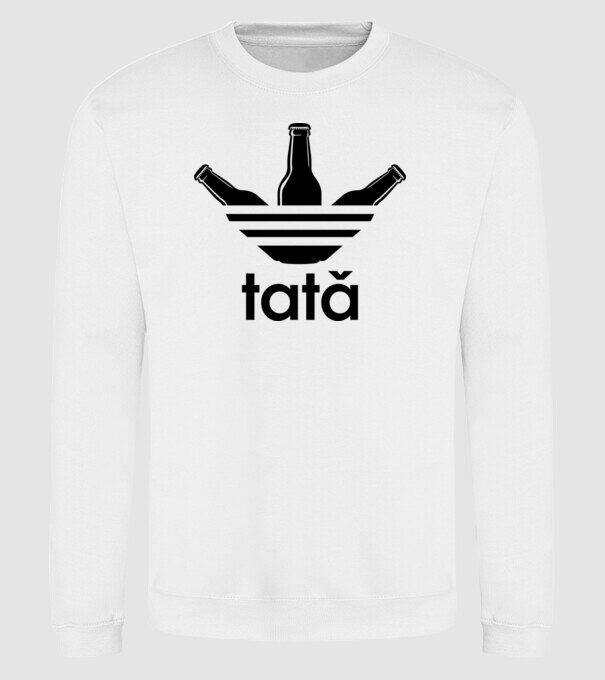 Tatadidas model alb pe tricou