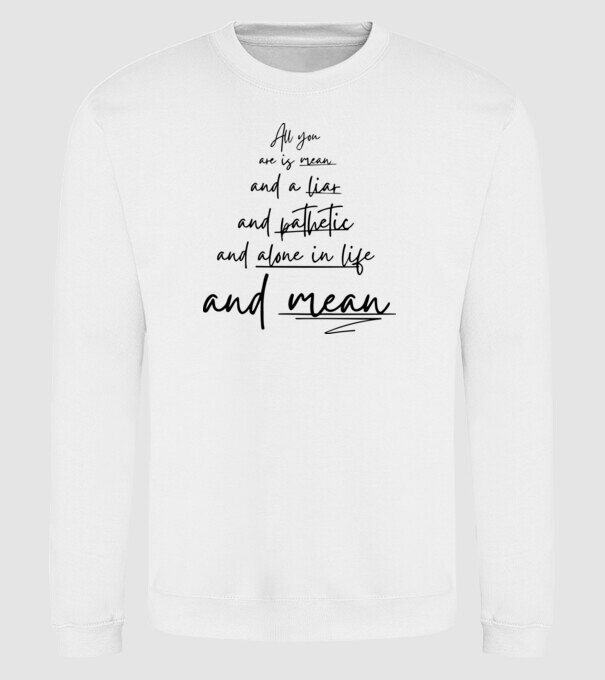 Taylor Swift all you model alb pe tricou