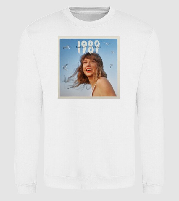Taylor Swift cover model alb pe tricou