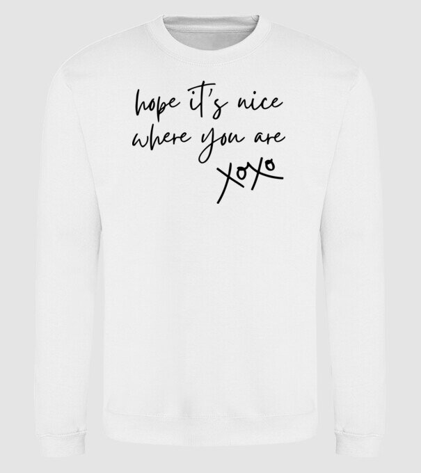 Taylor Swift hope its nice where you are model alb pe tricou