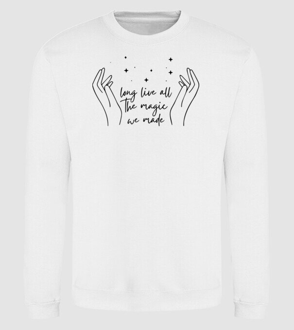 Taylor Swift long live all the magic we made model alb pe tricou