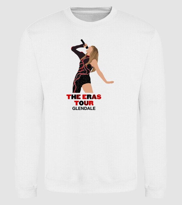 Taylor Swift The Eras Tour Glendale model alb pe tricou