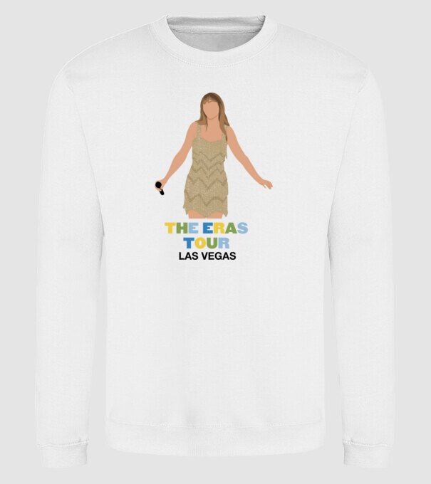 Taylor Swift The Eras Tour Las Vegas model alb pe tricou